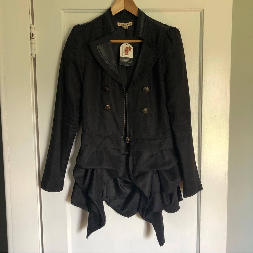 NTW Black Frill Coat